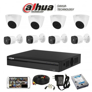 پکیج کامل 8 دوربین داهوا مدل T1A21P-B1A21P