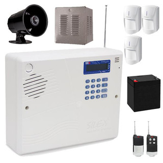 پکیج دزدگیر اماکن سیمکارتی سایلکس مدل SG8-LITE همراه با چهار چشمی